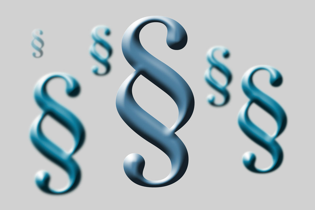 Paragraphen - rechtliche Grundlagen