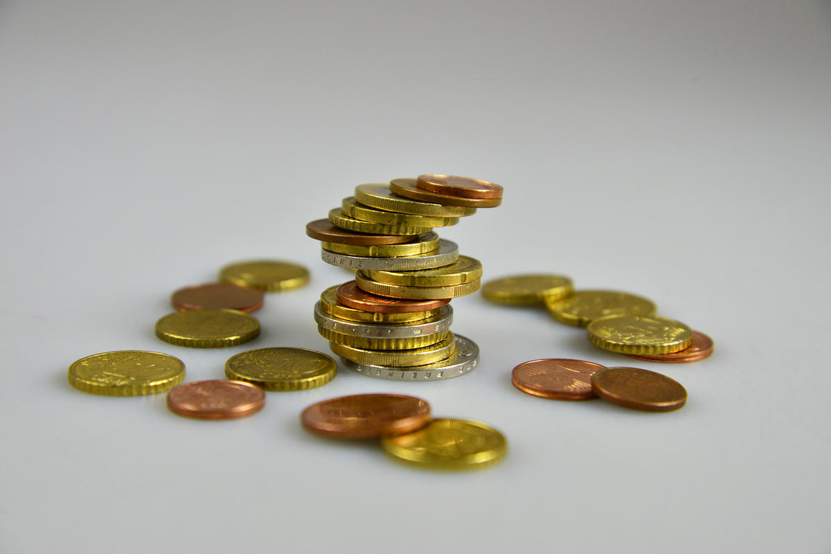Themenbild gestapelte M&uuml;nzen