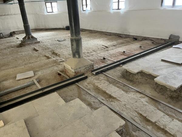 R&uuml;ckbauarbeiten Kappendecke - Kapelle