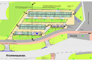 Bild vergr&ouml;&szlig;ern: Plan Radabstellanlage am Klinikum Ingolstadt