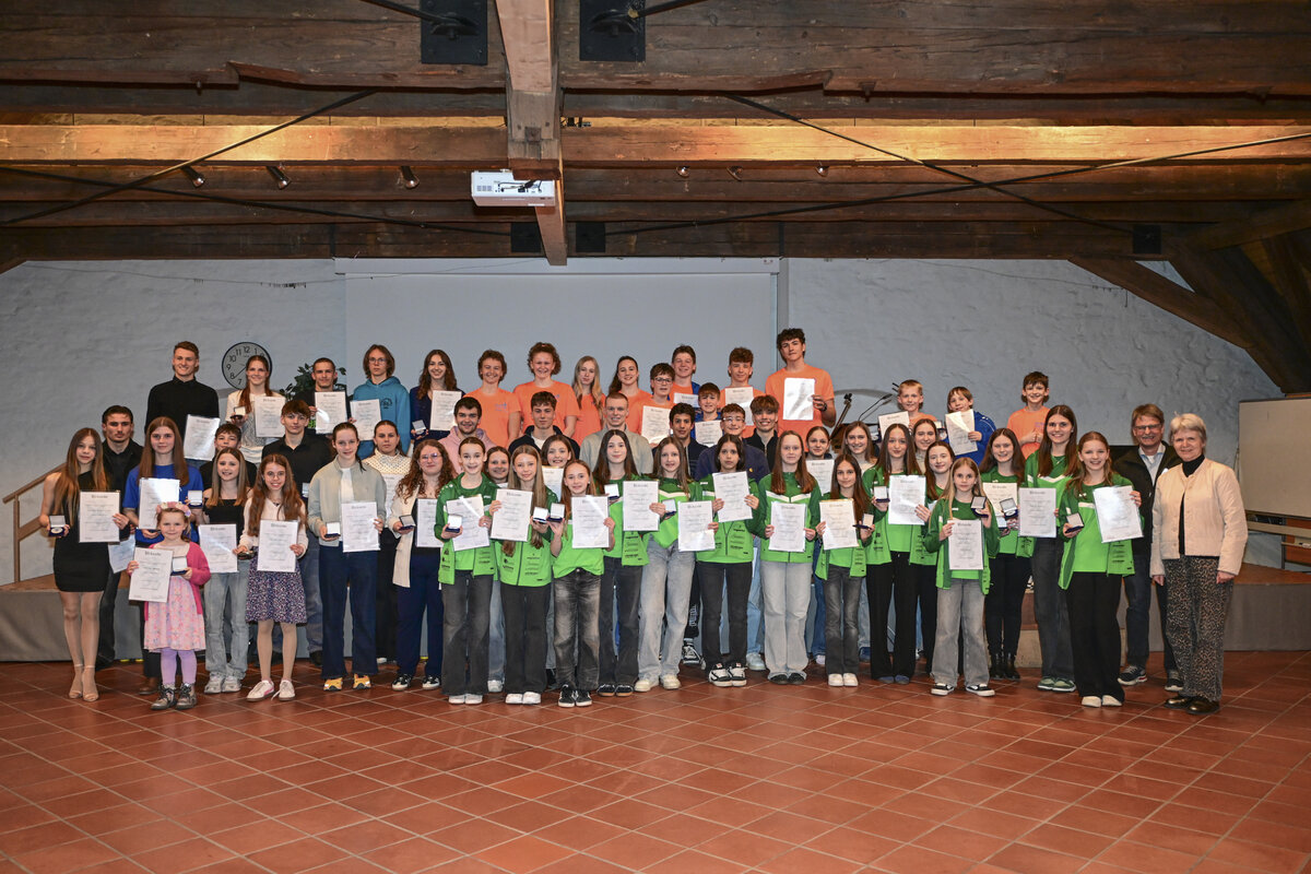 61 Jugendliche zeichnete B&uuml;rgermeisterin Dr. Dorothea Deneke-Stoll bei der st&auml;dtischen Sportlerehrung aus. 