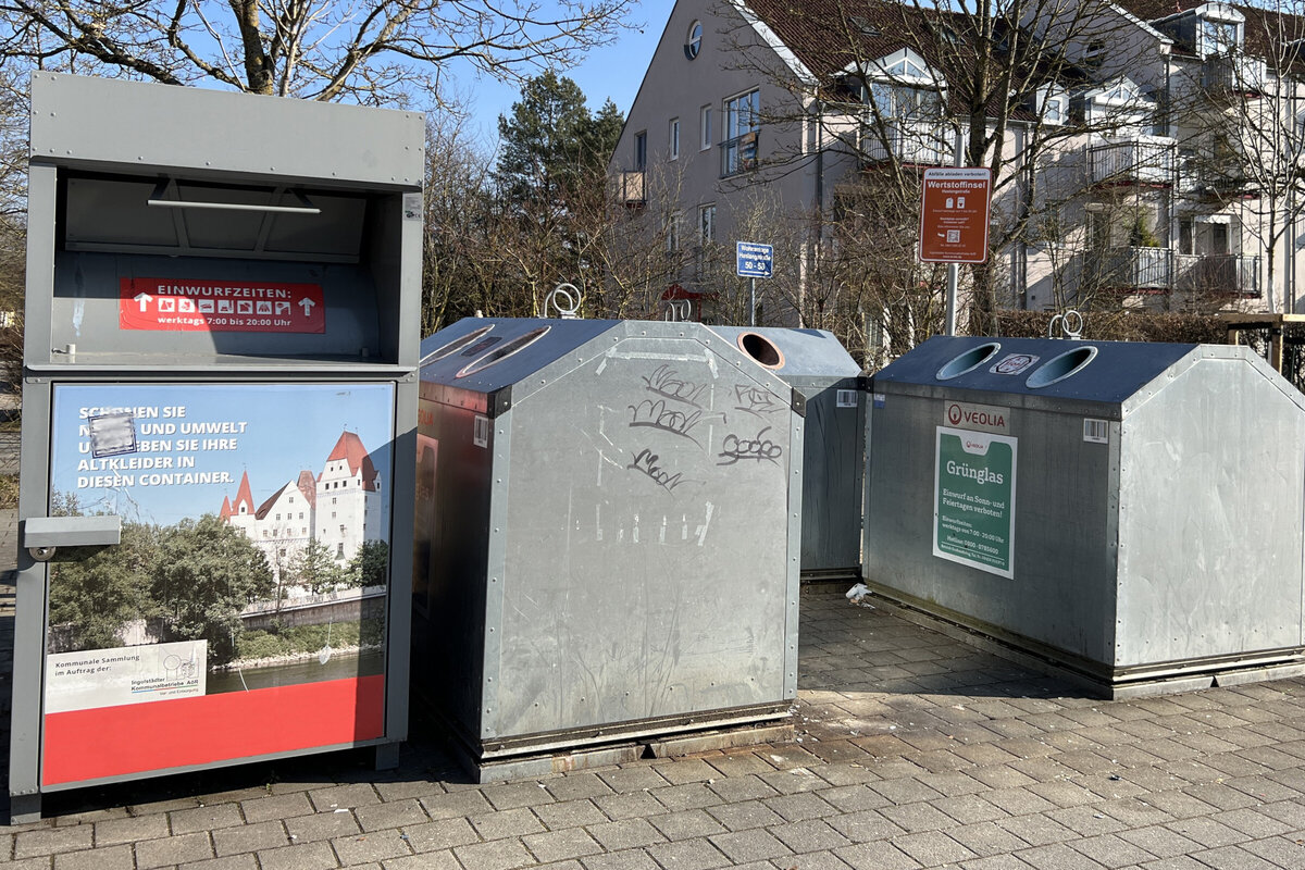 Aktuell entfernen die Ingolst&auml;dter Kommunalbetriebe (INKB) schrittweise die Altkleidercontainer von den Wertstoffinseln.