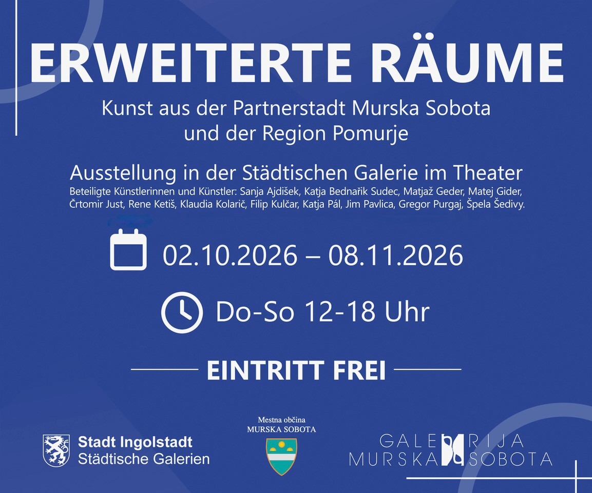 Plakat zur Ausstellung "Erweiterte R&auml;ume"