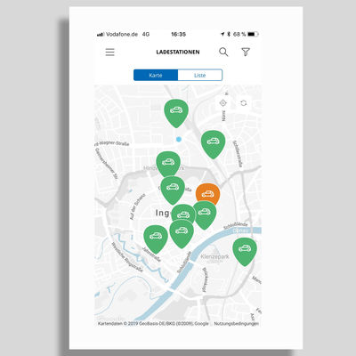 Bild vergr&ouml;&szlig;ern: SWI e-motion-App - Ladestationen