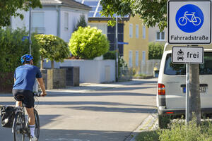 Fahrradstra&szlig;e in Ingolstadt