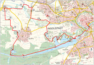 Bild vergr&ouml;&szlig;ern: Biotopradwandertag - Streckenplan