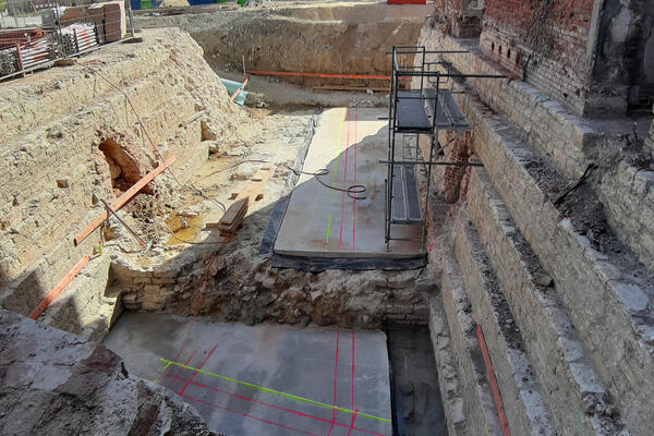 Fundament f&uuml;r Au&szlig;entreppe