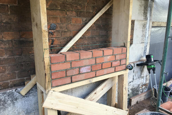 Bemusterung Ziegelmauerwerk