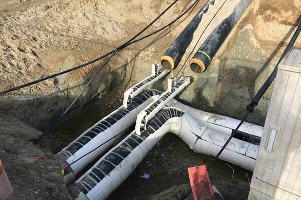 Umverlegung der Fernw&auml;rme