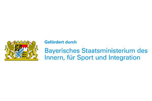 Bild vergr&ouml;&szlig;ern: Dieses Projekt wird aus Mitteln des Bayerischen Staatsministeriums des Innern, f&uuml;r Sport und Integration gef&ouml;rdert.