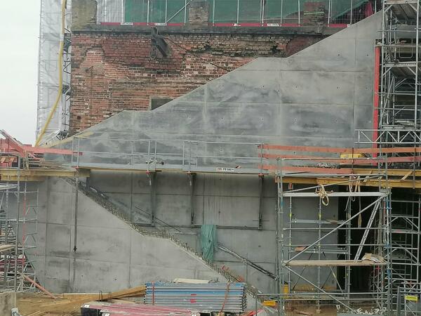 Anbau Au&szlig;entreppe, Nordseite Dalwigk