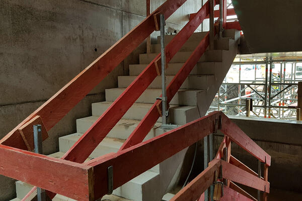 Innenliegende Treppe, Nordseite Dalwigk