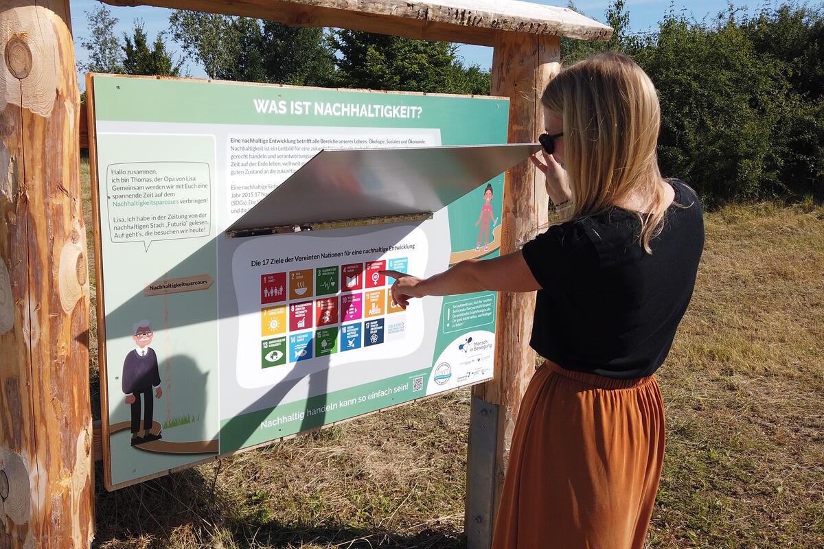 Der Nachhaltigkeitsparcours auf dem LGS-Gel&auml;nde