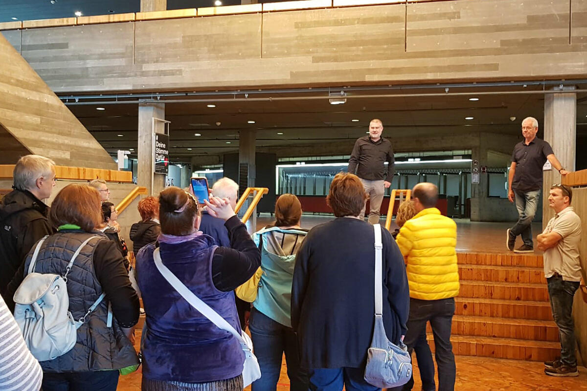 F&uuml;hrung im Stadttheater