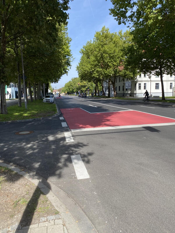 Errichtung einer Fahrradableitung an der Harderstra&szlig;e