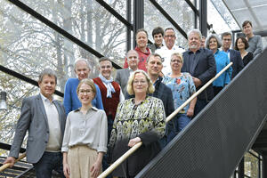 Bild vergr&ouml;&szlig;ern: Vierte Sitzung des Fahrradbeirats mit der Fahrradbeauftragten Theresa Schneider und B&uuml;rgermeisterin Petra Kleine im Orbansaal