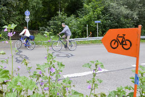 Bild vergr&ouml;&szlig;ern: Teilnehmer am Ingolst&auml;dter Biotopradwandertag