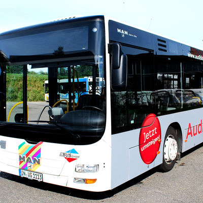 Bild vergr&ouml;&szlig;ern: 12-Meter-Solobus der Busflotte